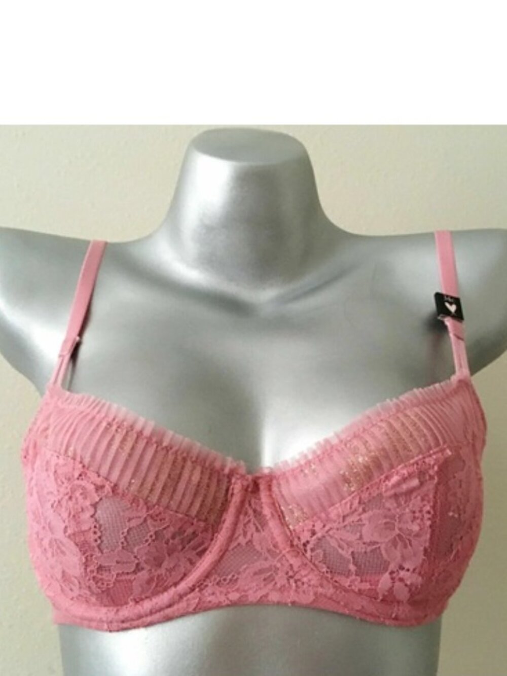 NWT Victoria's Secret Dream Angels Wicked Rose Luster Unlined Uplift Bra 34D